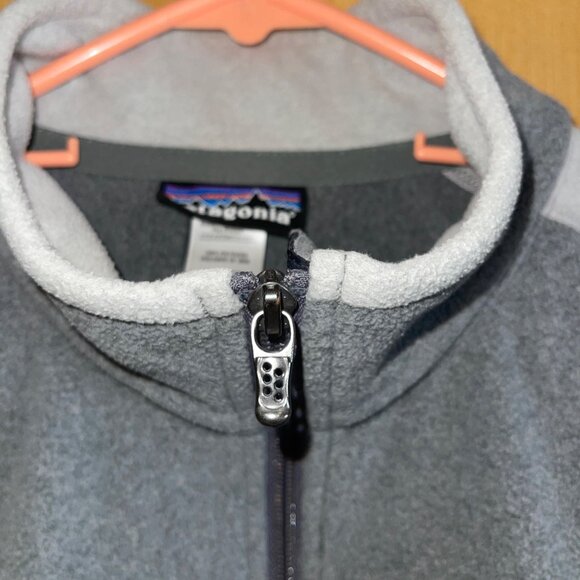 Patagonia Mens Jacket Size Large Gray Full Zip Long Sleeve Fleece Pockets - Picture 3 of 8